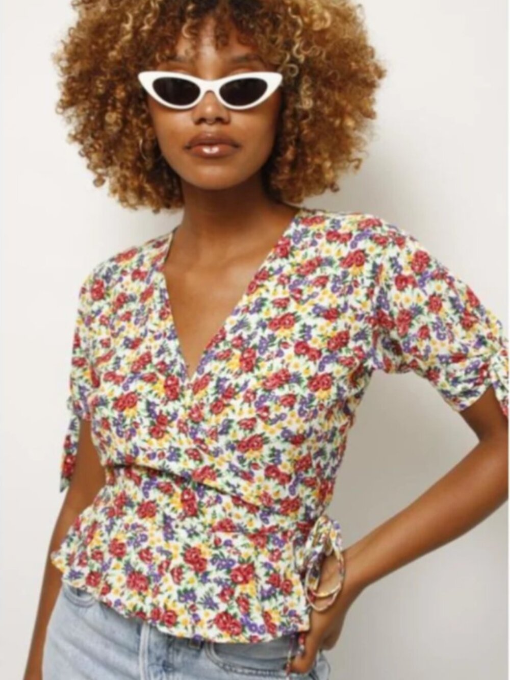 Faithful the Brand Wrap Top Size 4